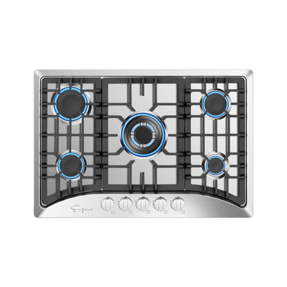 Empava 30" Built-in Gas Cooktop - Main Middle Burner Design