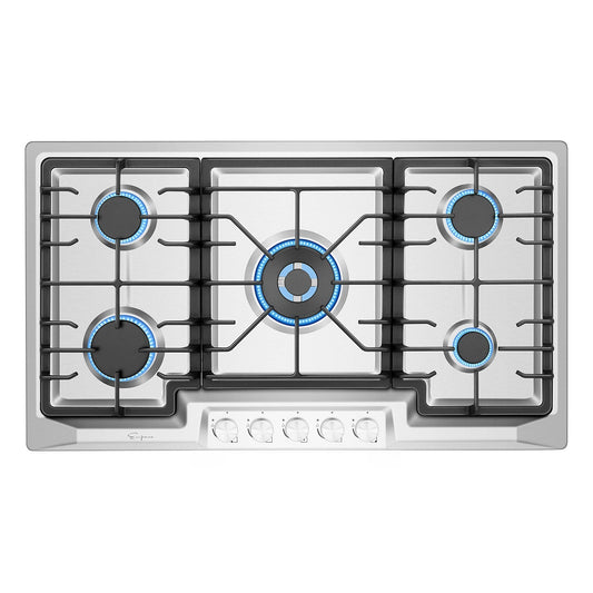 Empava 36" Built-in Gas Cooktop - Design B