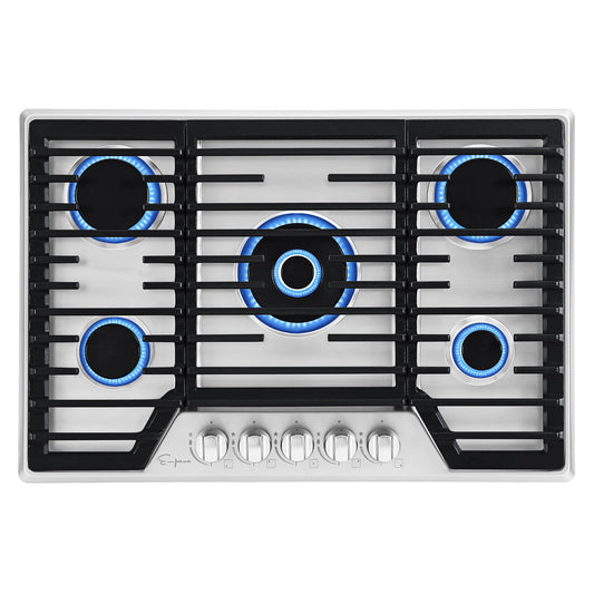 Empava 30" Built-in Gas Stove Cooktop - Main Middle Burner Design