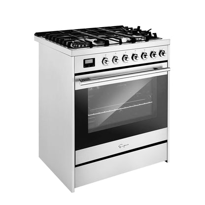 Empava 30" Freestanding Range Gas Cooktop And Oven - 5 Burners
