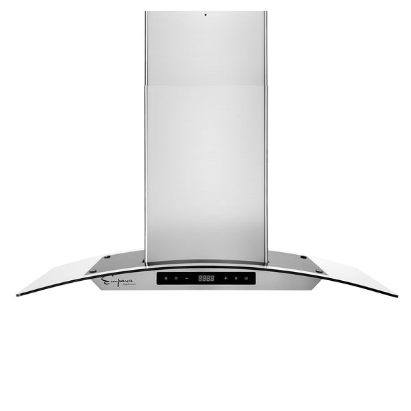 Empava 36 in. 400 CFM Kitchen Island Wall Mount Ducted Range Hood