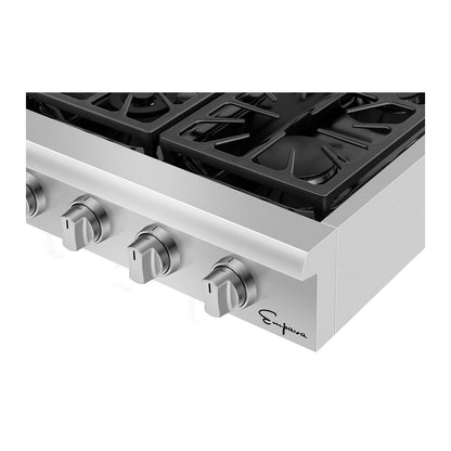 Empava Pro Style 36" Slide-in Gas Cooktop - 6 Burners