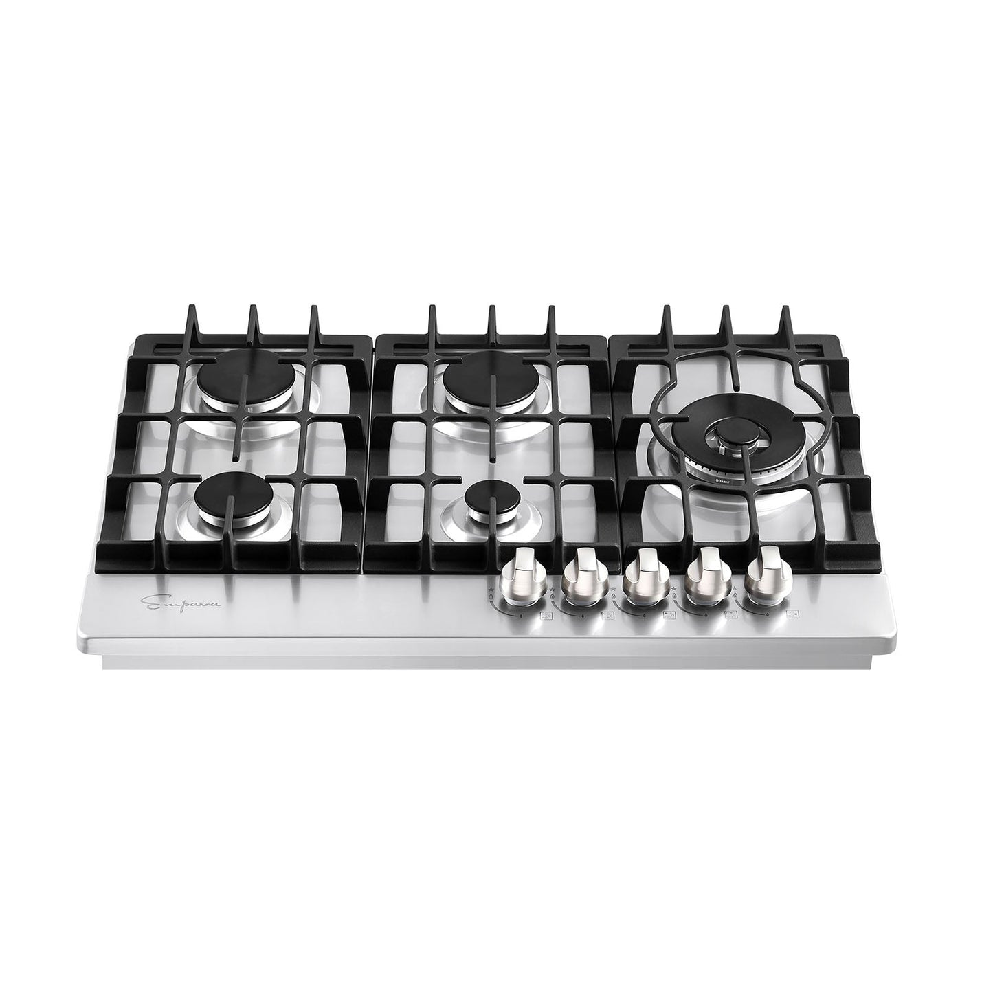 Empava 30" Built-in Gas Stove Cooktop - Main Side Burner Design
