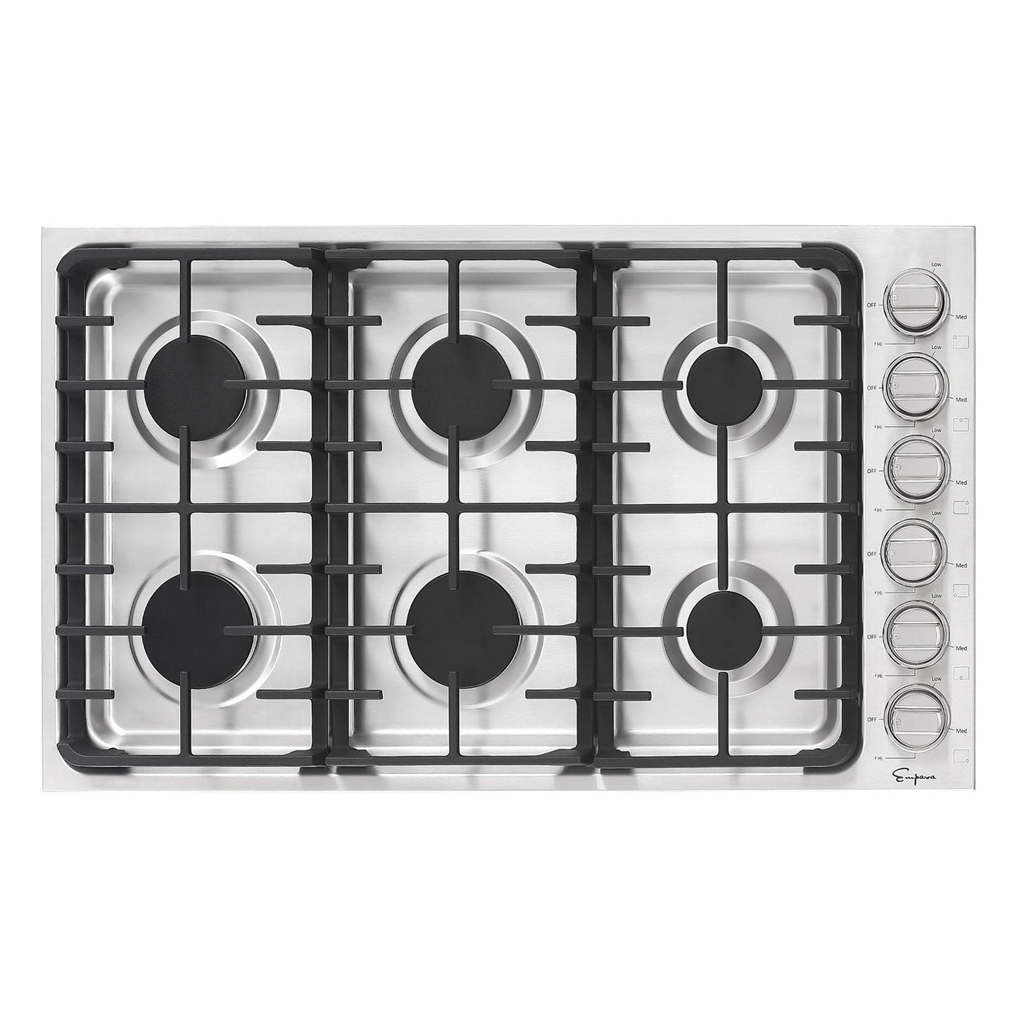 Empava Pro Style 36" Slide-in Gas Cooktop - 6 Burners