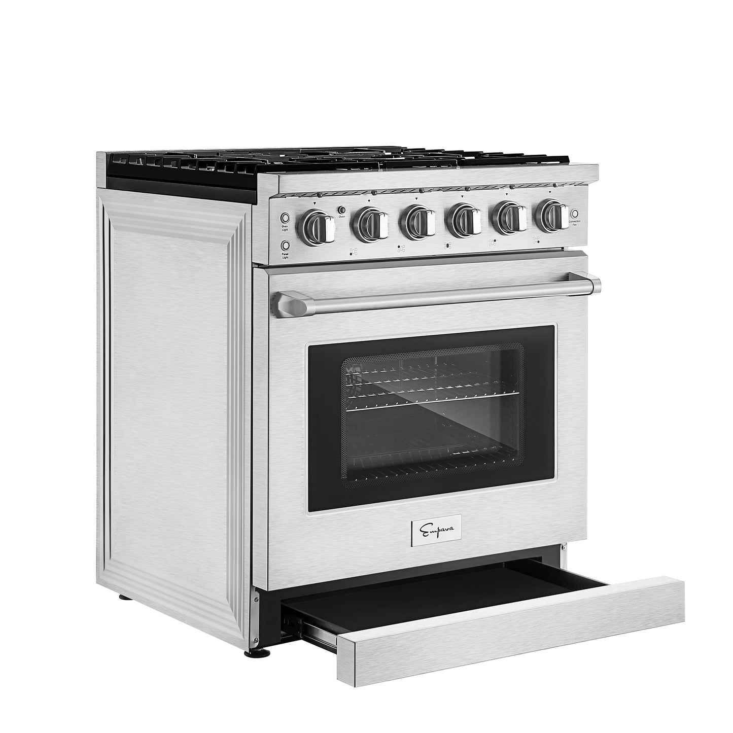 Empava 30" Pro Style Slide-in Single Oven Gas Range - 5 Burners
