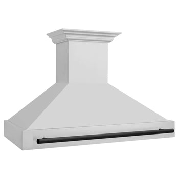 ZLINE Autograph Edition 48" Range Hood - Stainless Steel Shell with Matte Black Handle