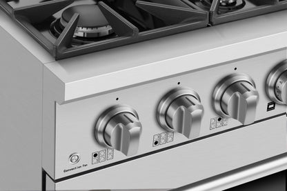Empava 36 In. Pro Style Slide-In Single Oven Gas Range - Design A