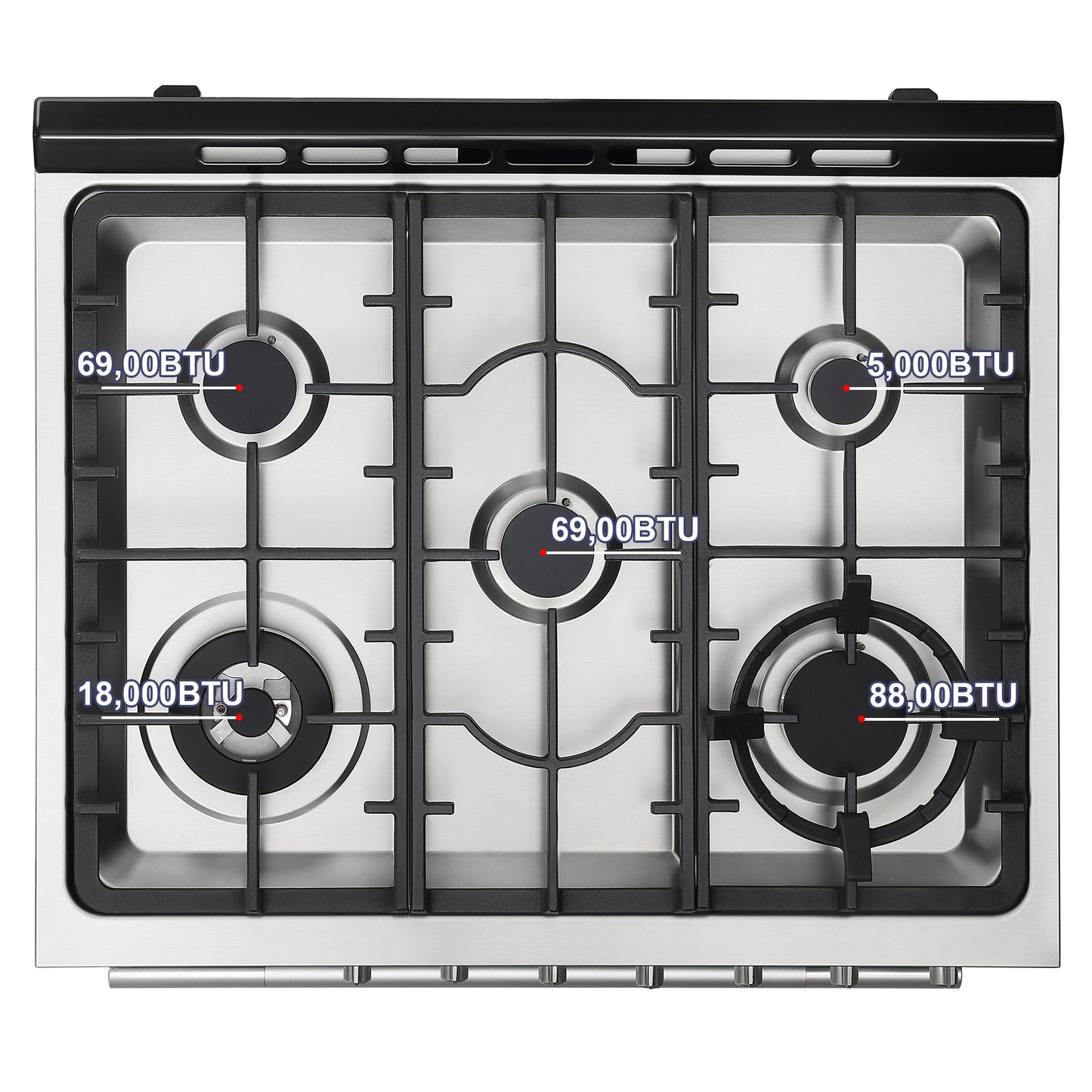 Empava 30" Freestanding Range Gas Cooktop And Oven - 5 Burners