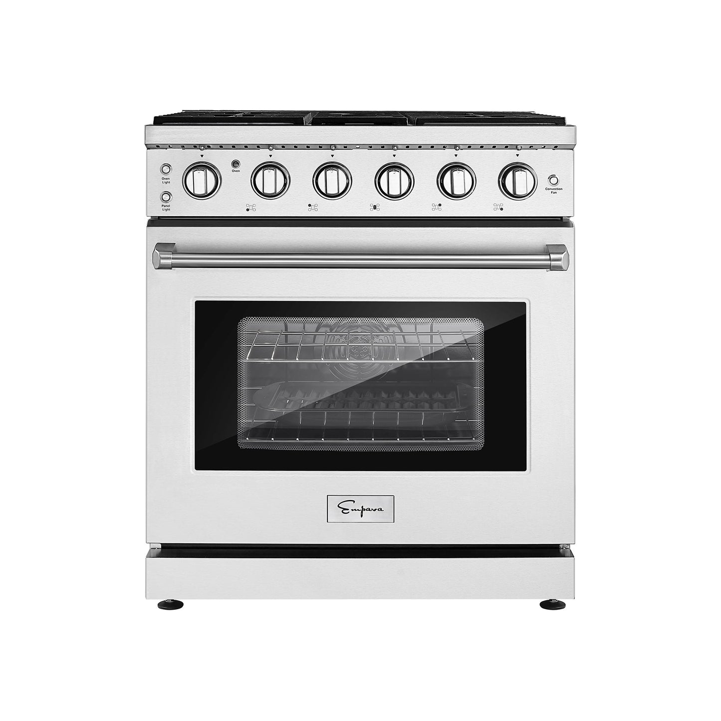 Empava 30" Pro Style Slide-in Single Oven Gas Range - 5 Burners