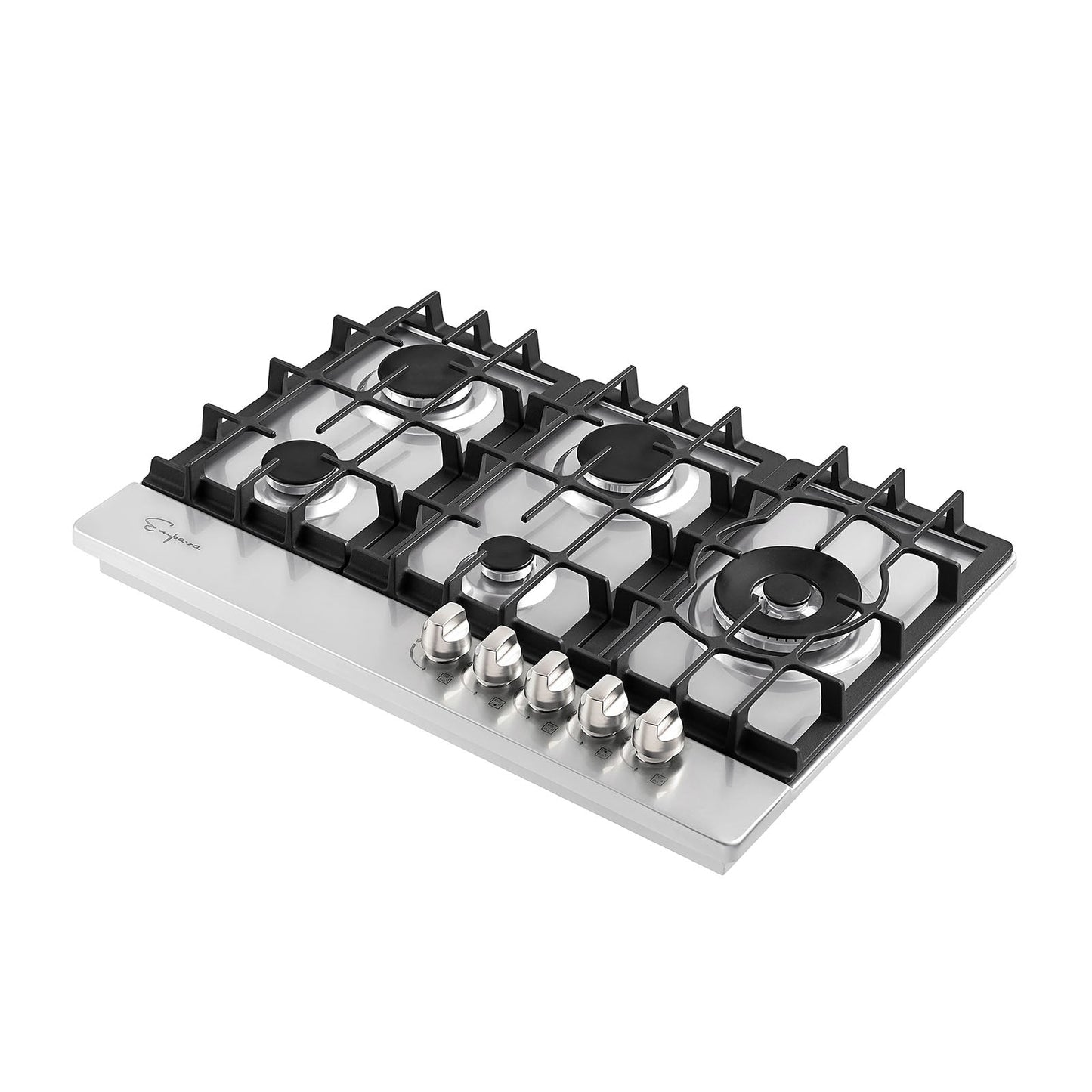 Empava 30" Built-in Gas Stove Cooktop - Main Side Burner Design