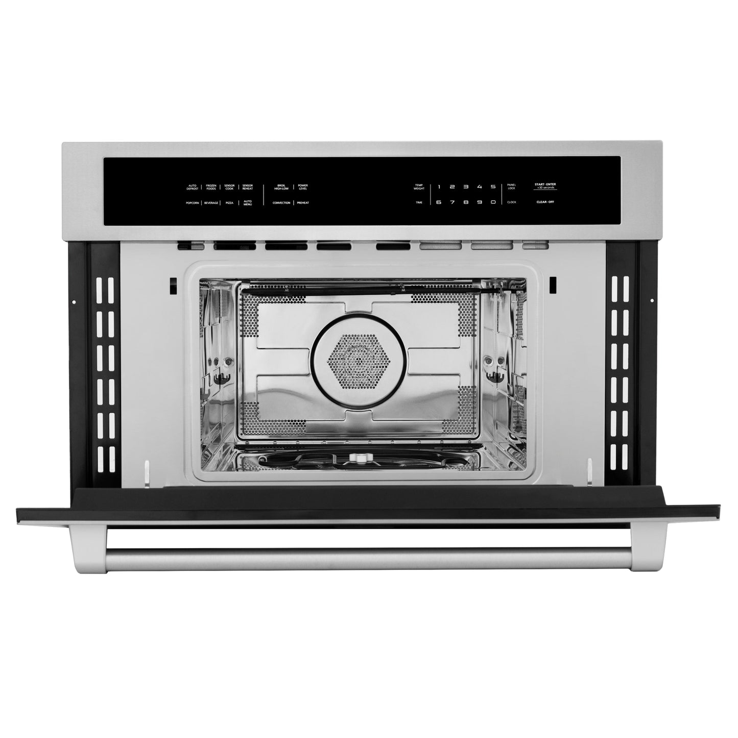 ZLINE Stainless Steel Built-in Convection Microwave Oven and 30" Single Wall Oven - Self Clean