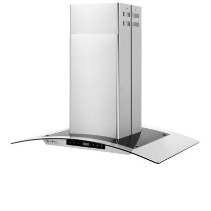 Empava 36 in. 400 CFM Kitchen Island Wall Mount Ducted Range Hood