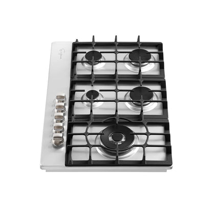 Empava 30" Built-in Gas Stove Cooktop - Main Side Burner Design