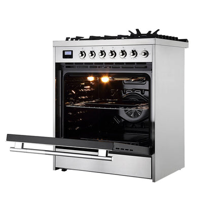 Empava 30" Freestanding Range Gas Cooktop And Oven - 5 Burners