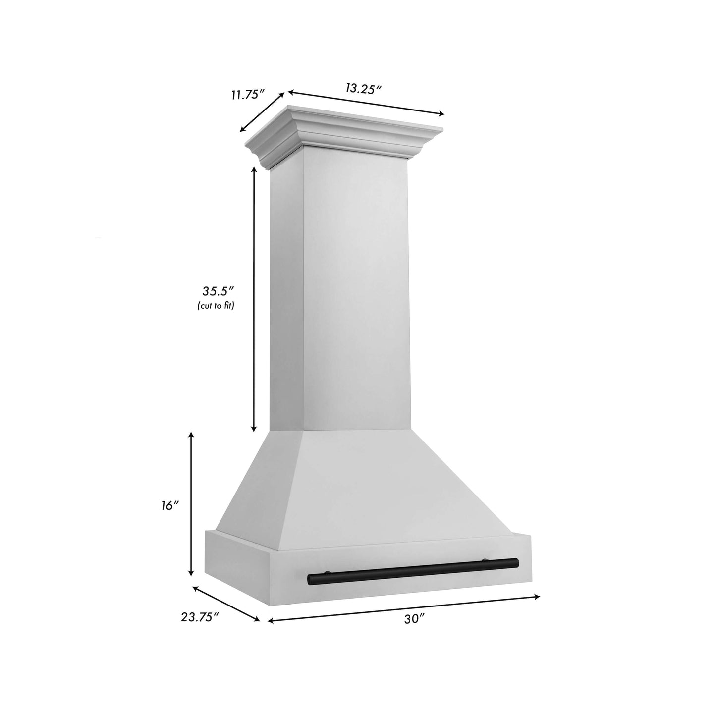 ZLINE 30" Autograph Edition Range Hood - Stainless Steel Shell and Handle