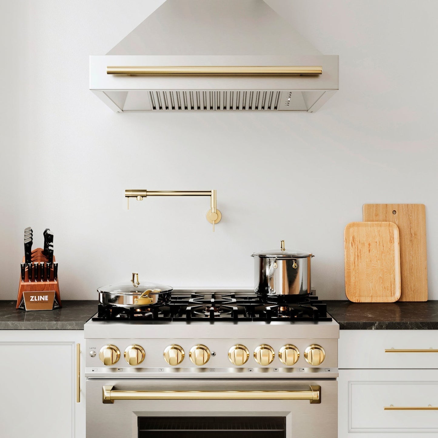 ZLINE Autograph Edition 36" Range Hood - Stainless Steel with Stainless Steel Shell and Handle