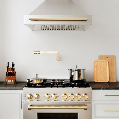 ZLINE Autograph Edition 36" Range Hood - Stainless Steel with Stainless Steel Shell and Handle
