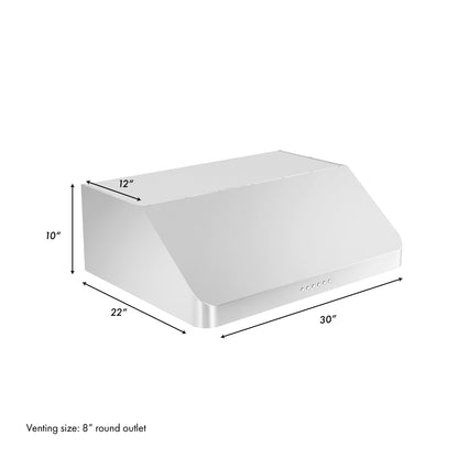 ZLINE Alpine Series Ducted Under Cabinet Range Hood - Stainless Steel
