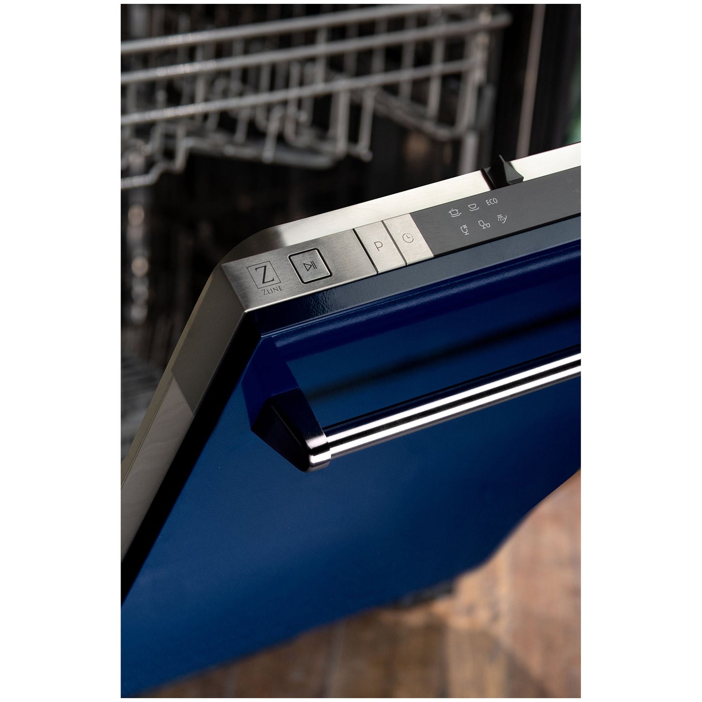ZLINE 18" Compact Top Control Dishwasher - Stainless Steel Tub with Traditional Handle