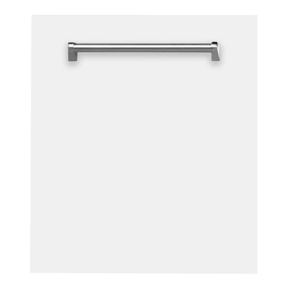 ZLINE 24" Compact Top Control Dishwasher - Matte White Panel, Traditional Handle