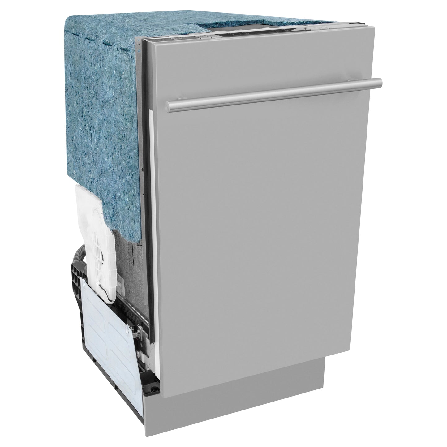 ZLINE 18" Compact Top Control Dishwasher - Stainless Steel Tub with Modern Handle