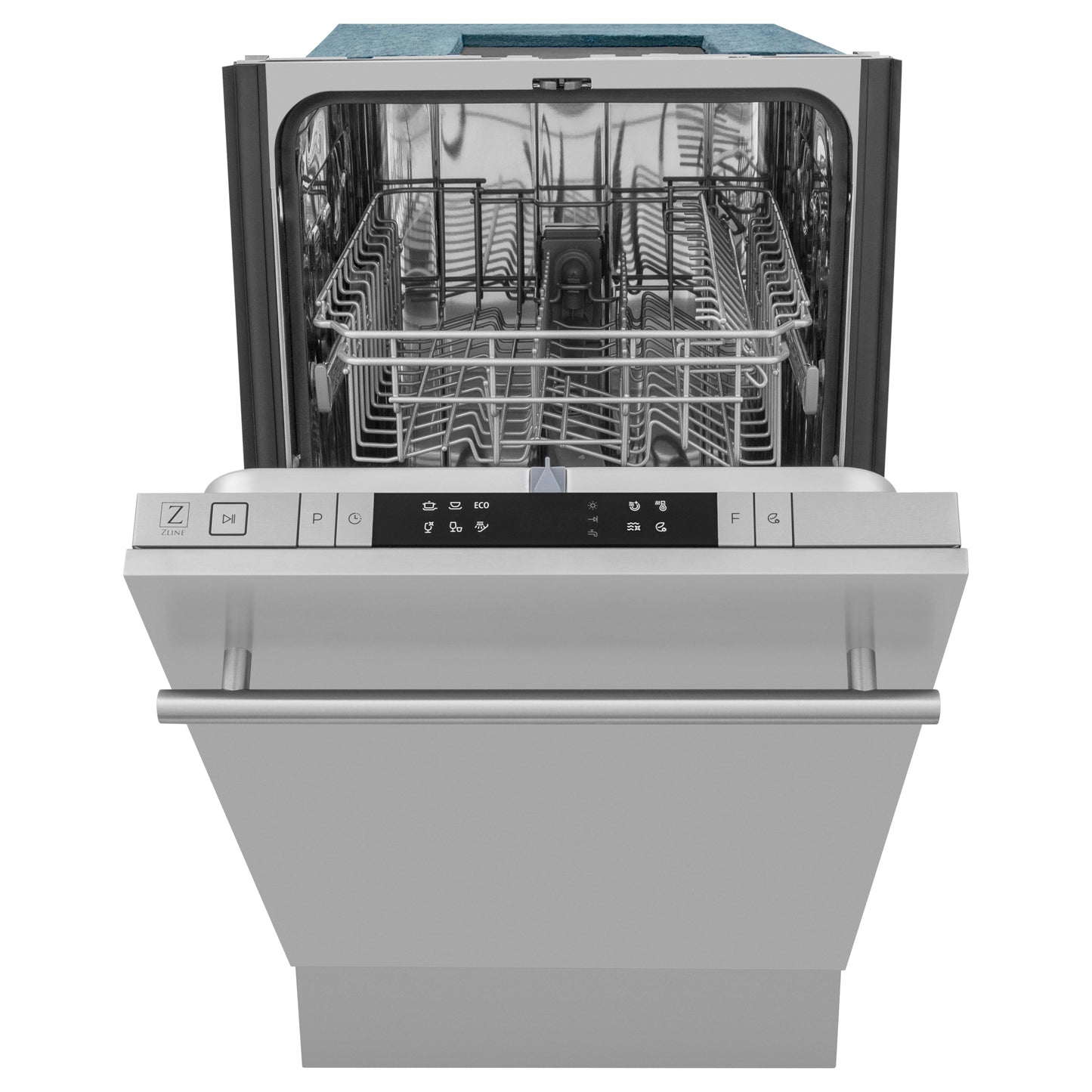 ZLINE 18" Compact Top Control Dishwasher - Stainless Steel Tub with Modern Handle
