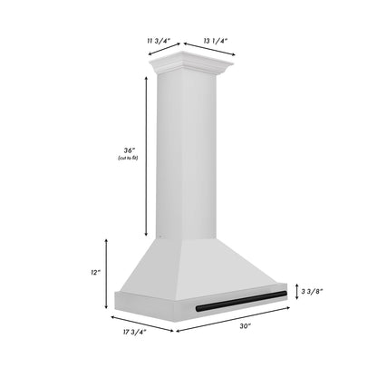 ZLINE 30" Autograph Edition Range Hood - Stainless Steel Shell and Accents