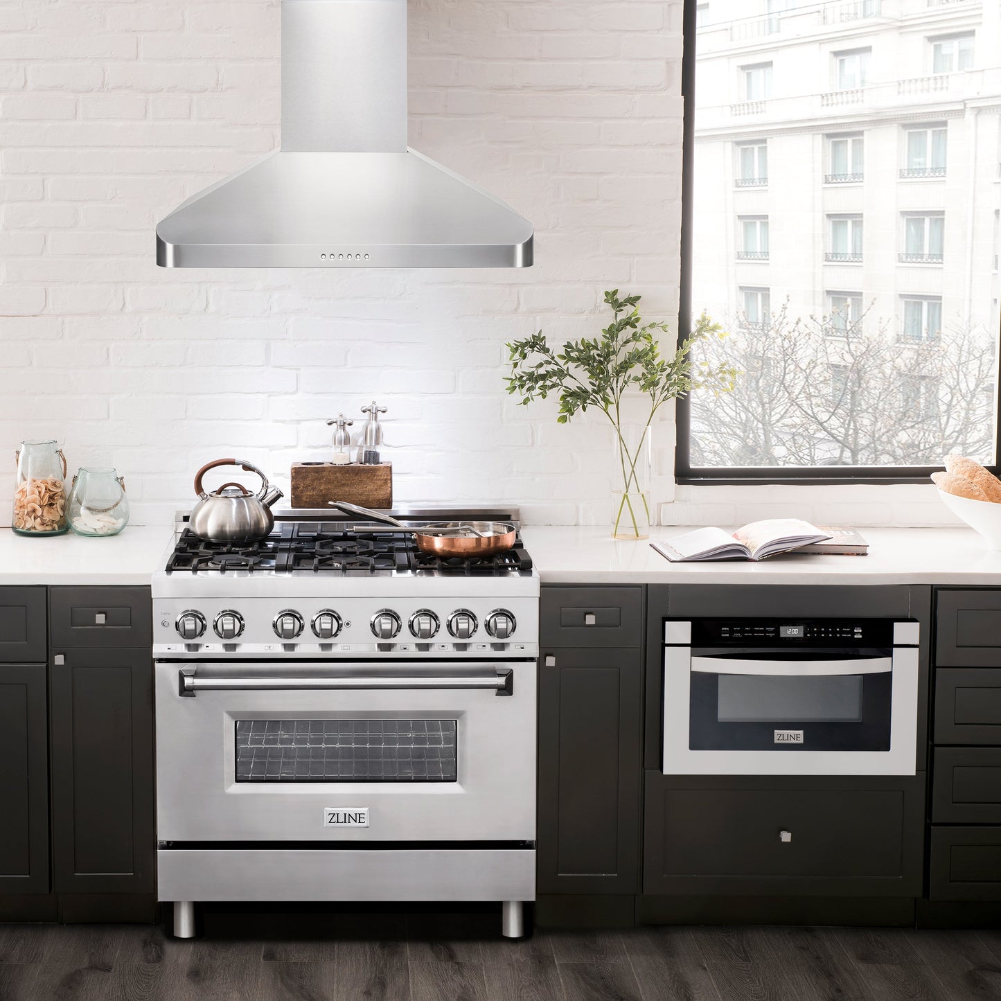 ZLINE Alpine Series Ducted Wall Mount Range Hood - Stainless Steel