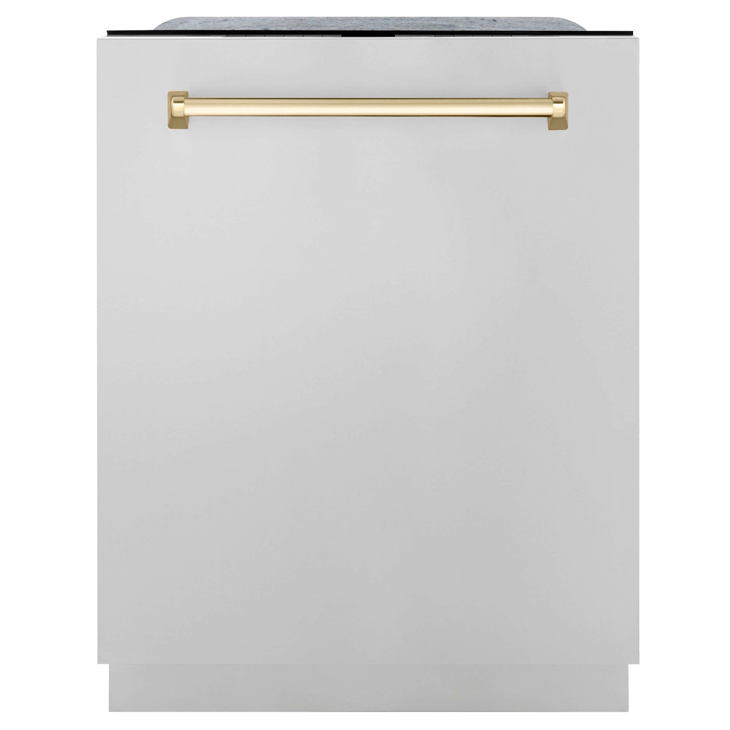 ZLINE 4-Appliance 30" Autograph Edition Kitchen Package with Stainless Steel Dual Fuel Range, Range Hood, Dishwasher, and Refrigeration Including External Water Dispenser with Polished Gold Accents