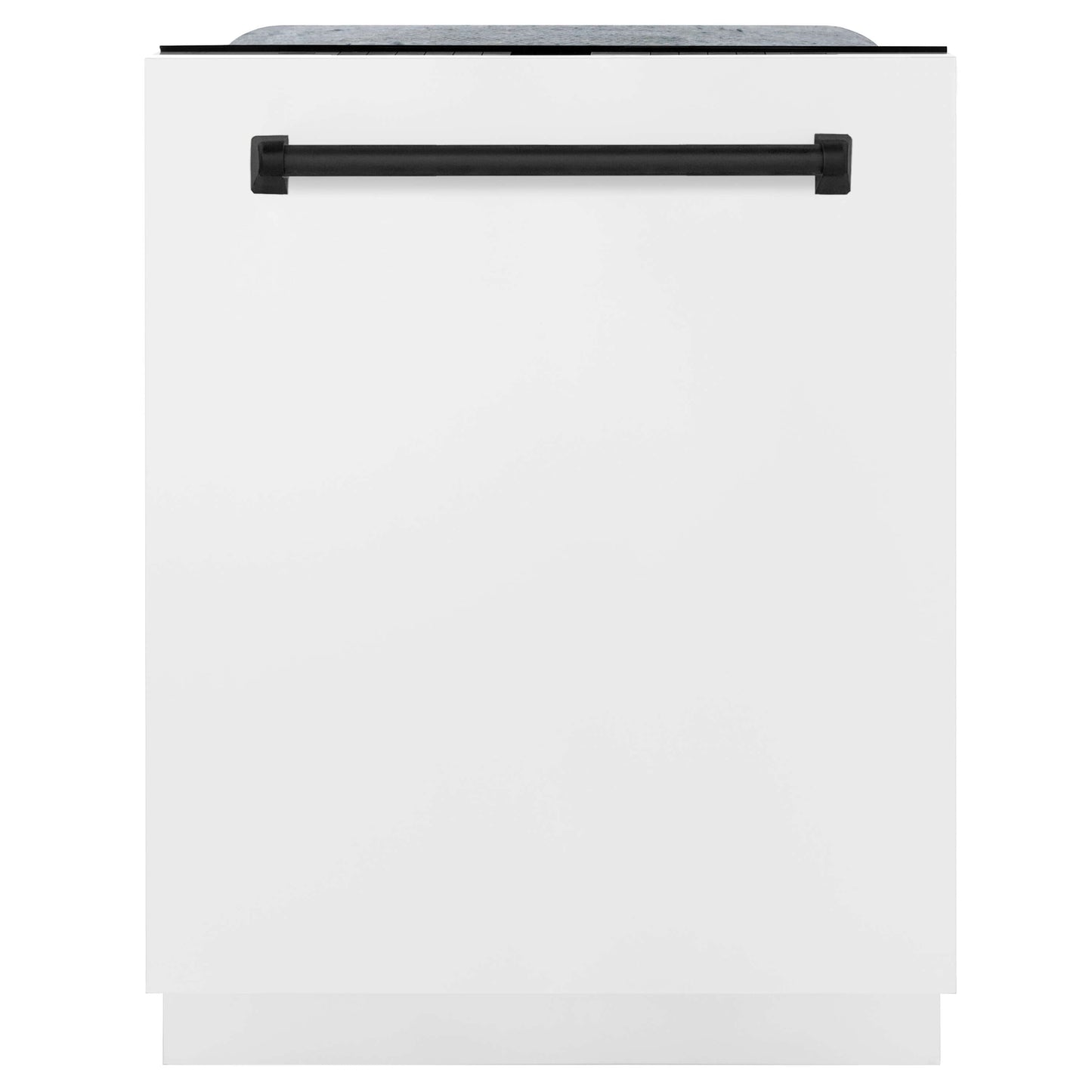 ZLINE 3-Appliance 30" Autograph Edition Kitchen Package with Stainless Steel Dual Fuel Range with White Matte Door, Range Hood, and Dishwasher with Matte Black Accents