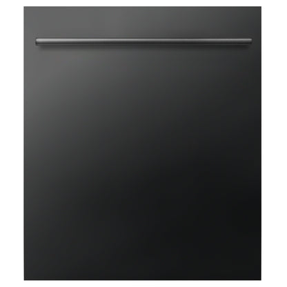 ZLINE 24" Top Control Dishwasher - Black Stainless Steel, Modern Handle