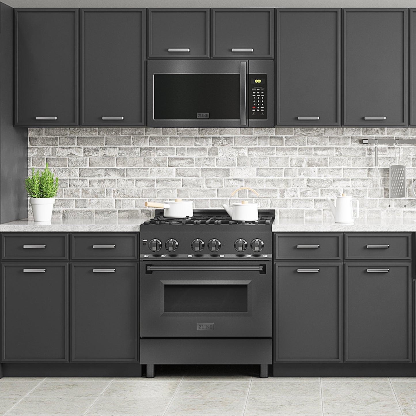 ZLINE Over the Range Convection Microwave Oven - Modern Handle with Color Options