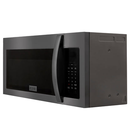 ZLINE 30" Over-the-Range Convection Microwave Oven - Recirculating, Charcoal Filters - Black Stainless Steel
