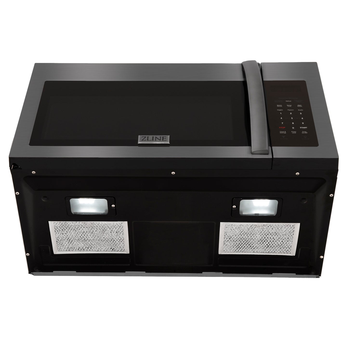 ZLINE 30" Over-the-Range Convection Microwave Oven - Recirculating, Charcoal Filters - Black Stainless Steel