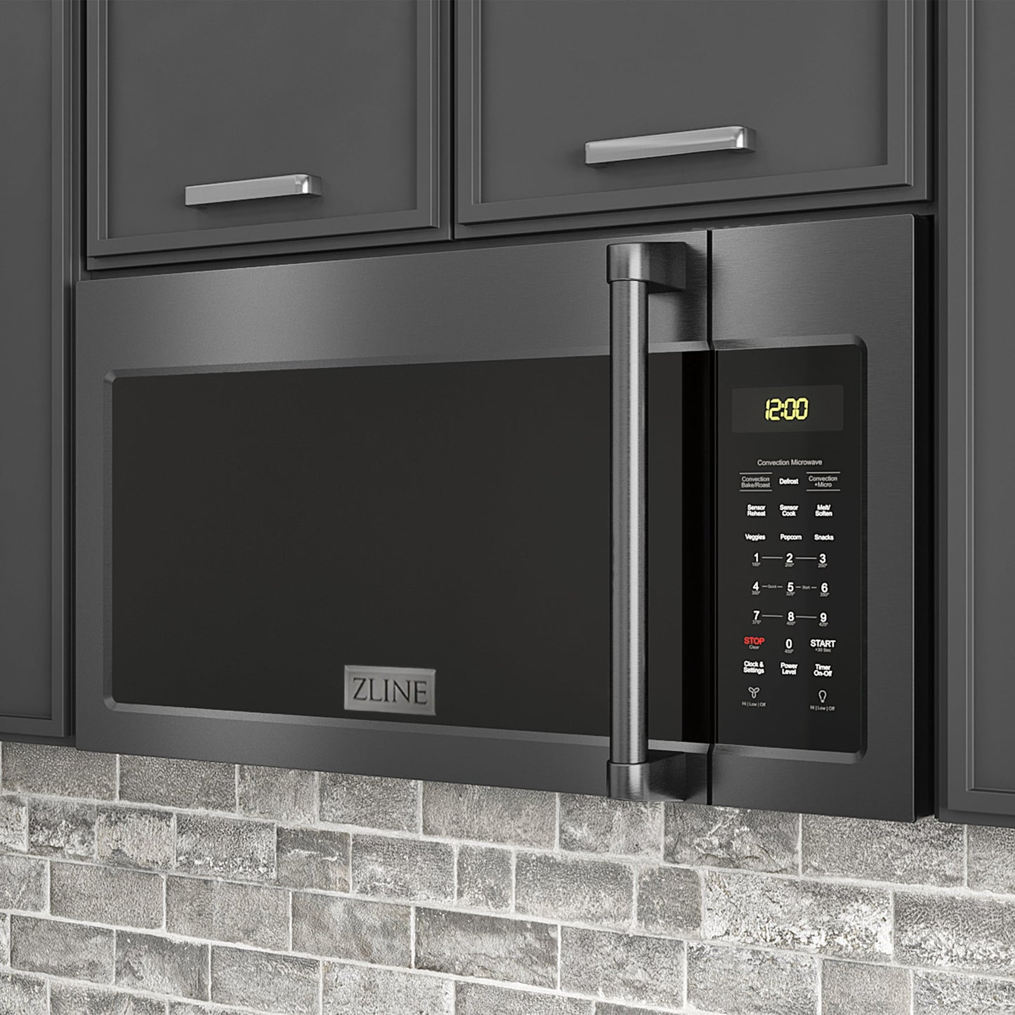 ZLINE 30" Over the Range Convection Microwave Oven with Traditional Handle - Color Options