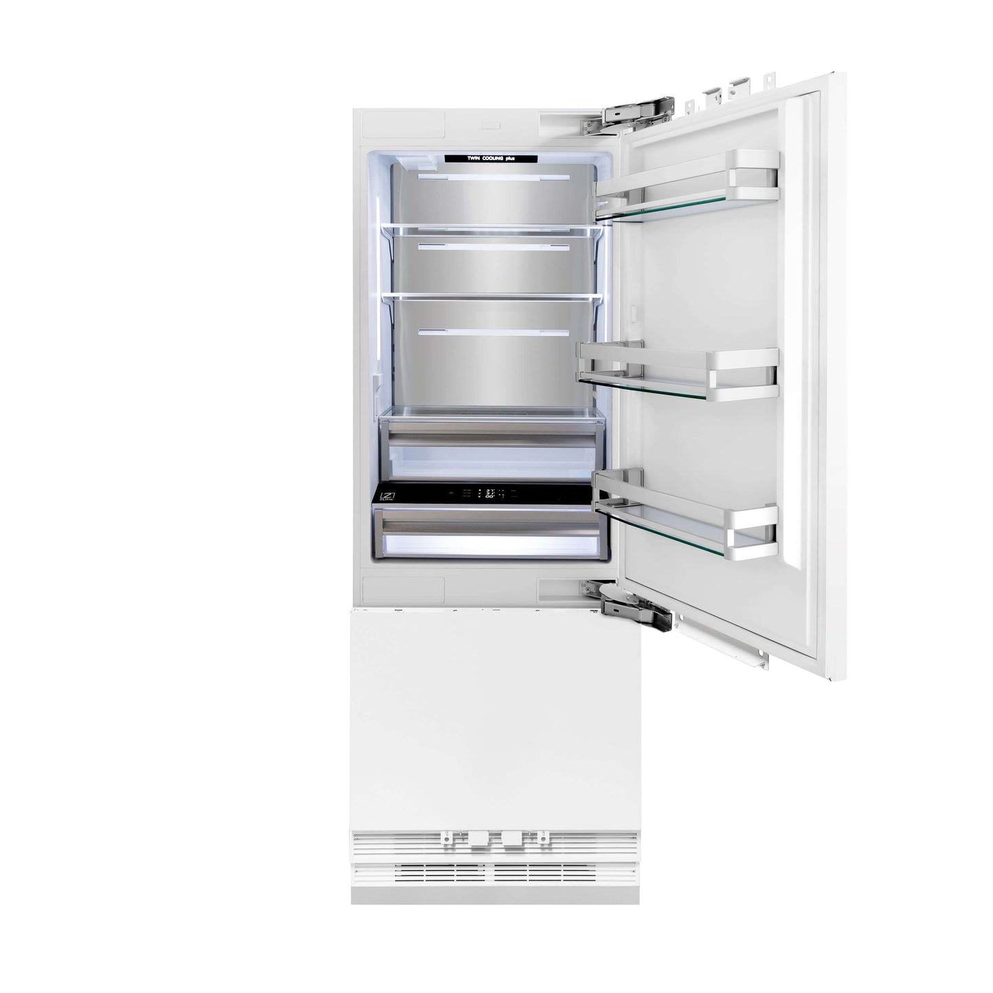 ZLINE 30" Panel Ready Built in 2-Door Bottom Freezer Refrigerator - Internal Water and Ice Dispenser