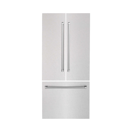 Panels & Handles Only - ZLINE 36" Refrigerator Panels in DuraSnow Stainless Steel