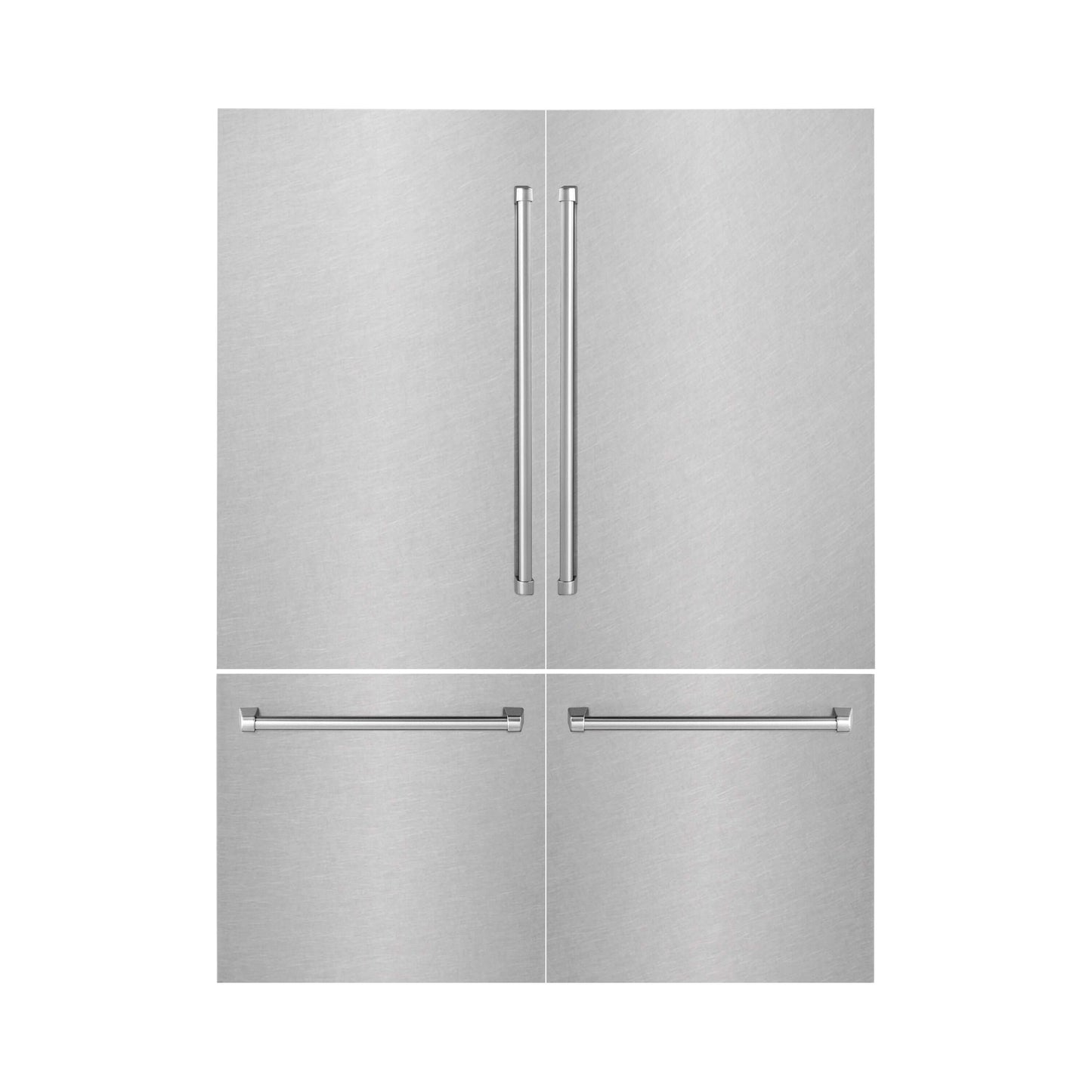 Panels & Handles Only - ZLINE 60" Refrigerator Panels in DuraSnow Stainless