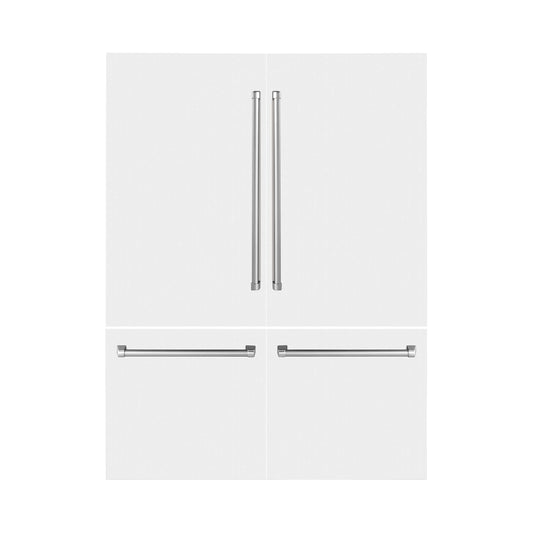 Panels & Handles Only - ZLINE 60" Refrigerator Panels in Matte White
