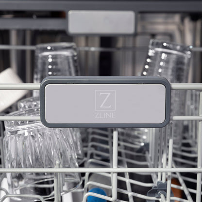 ZLINE 24" Panel Ready Monument Series 3rd Rack Top Touch Control Dishwasher - Stainless Steel Tub
