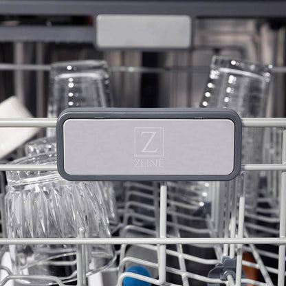 ZLINE 24" Panel  Monument Series 3rd Rack Top Touch Control Dishwasher - Stainless Tub with Color options