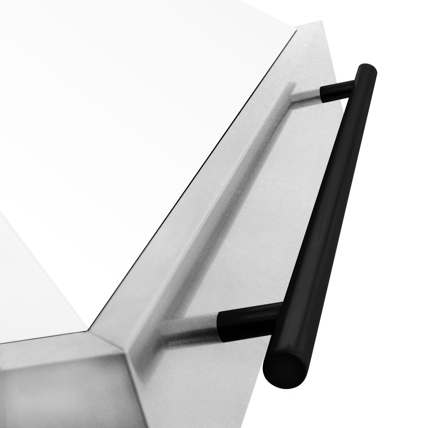 ZLINE Autograph Edition 48" Range Hood - Fingerprint Resistant Stainless Steel with Matte White Shell and Accented Handle