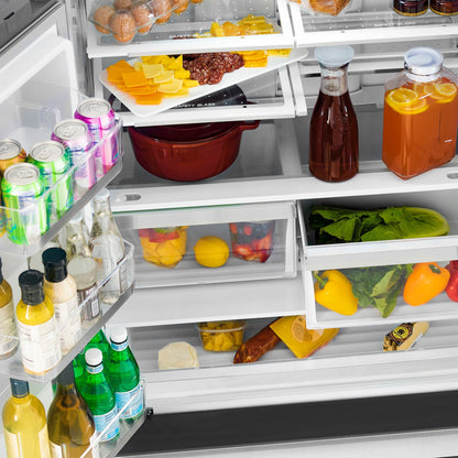 ZLINE 48" Autograph Edition 4 Appliance Package with Stainless Steel Dual Fuel Range, Range Hood, Dishwasher, and Refrigeration - Polished Gold Accents