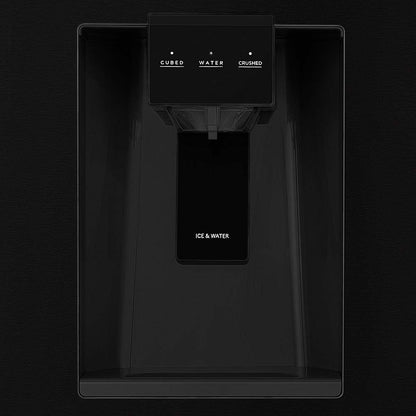 ZLINE 4-Appliance 30" Autograph Edition Kitchen Package with Black Stainless Steel Dual Fuel Range, Range Hood, Dishwasher, and Refrigeration Including External Water Dispenser with Champagne Bronze Accents