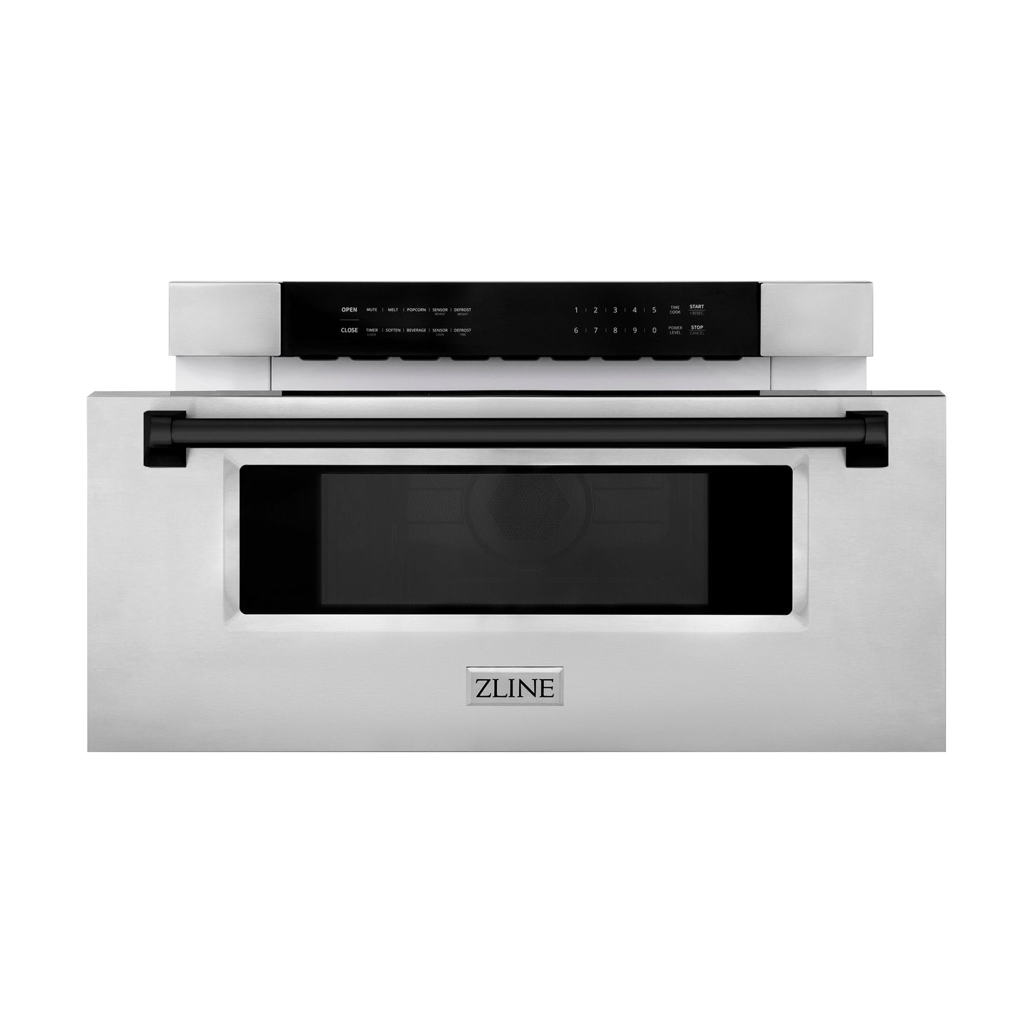 ZLINE Autograph Edition 30" Built-In Microwave Drawer - Stainless Steel with Accents