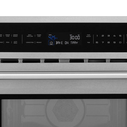 ZLINE 30" Built-in Convection Microwave Oven with Color Options - Stainless Steel