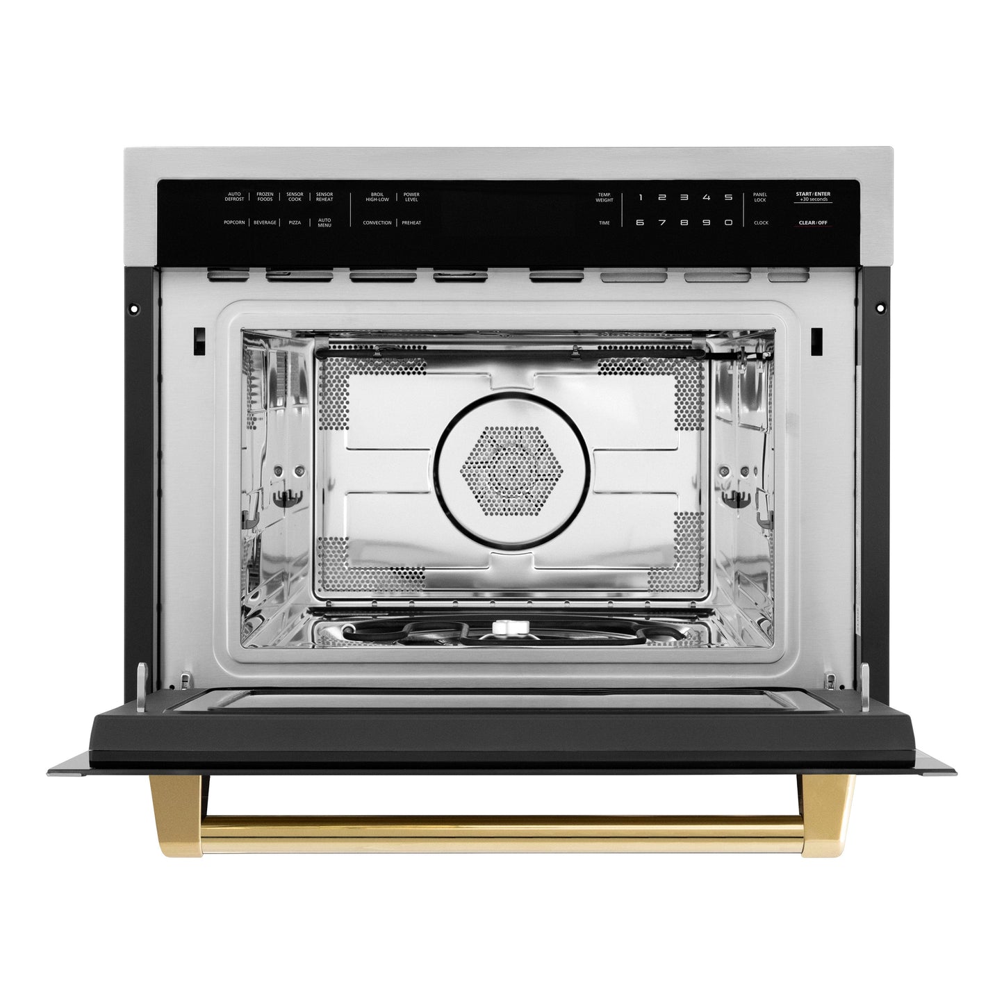 ZLINE Autograph Edition 24" Built-in Convection Microwave Oven - Stainless Steel with Accents