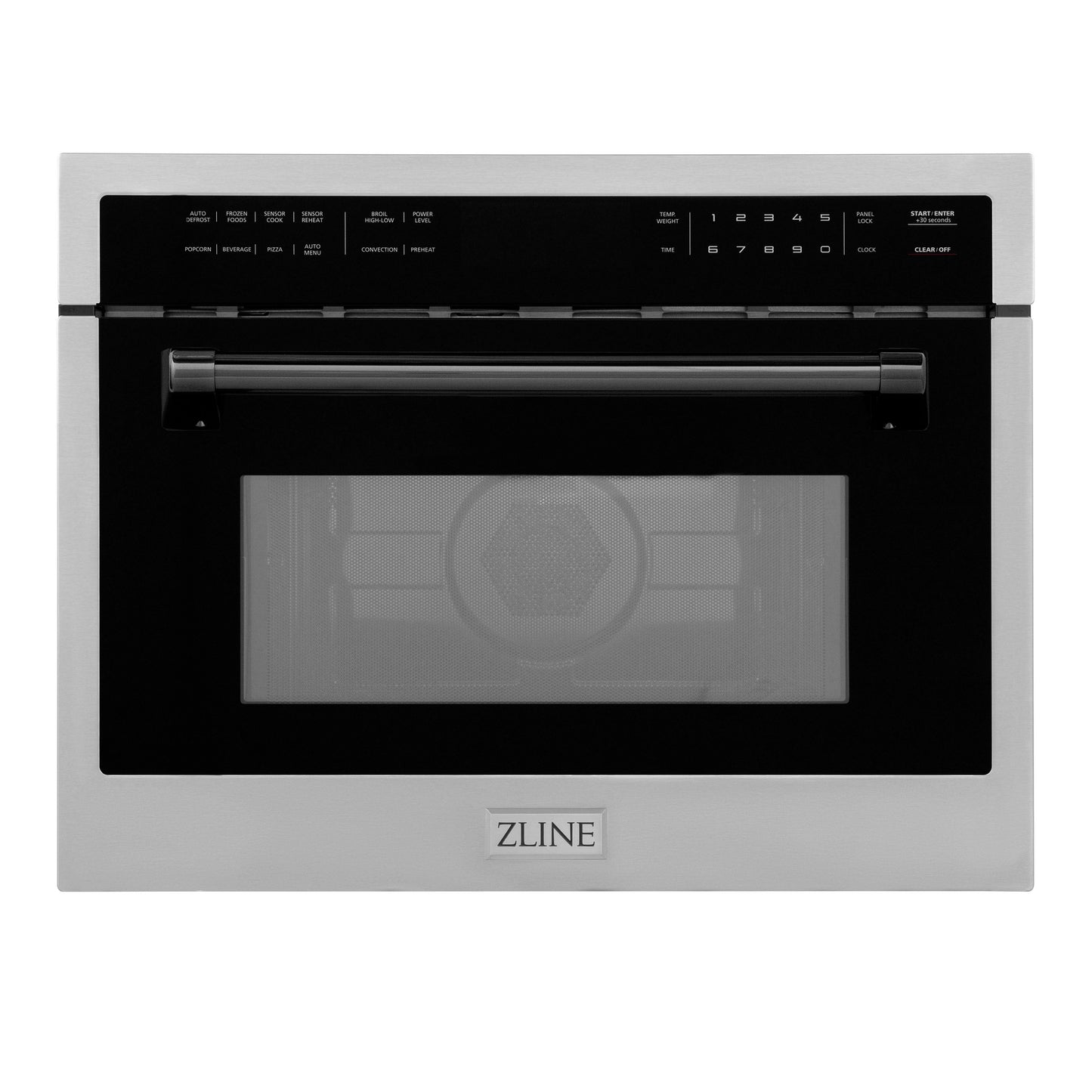 ZLINE Autograph Edition 24" Built-in Convection Microwave Oven - Stainless Steel with Accents