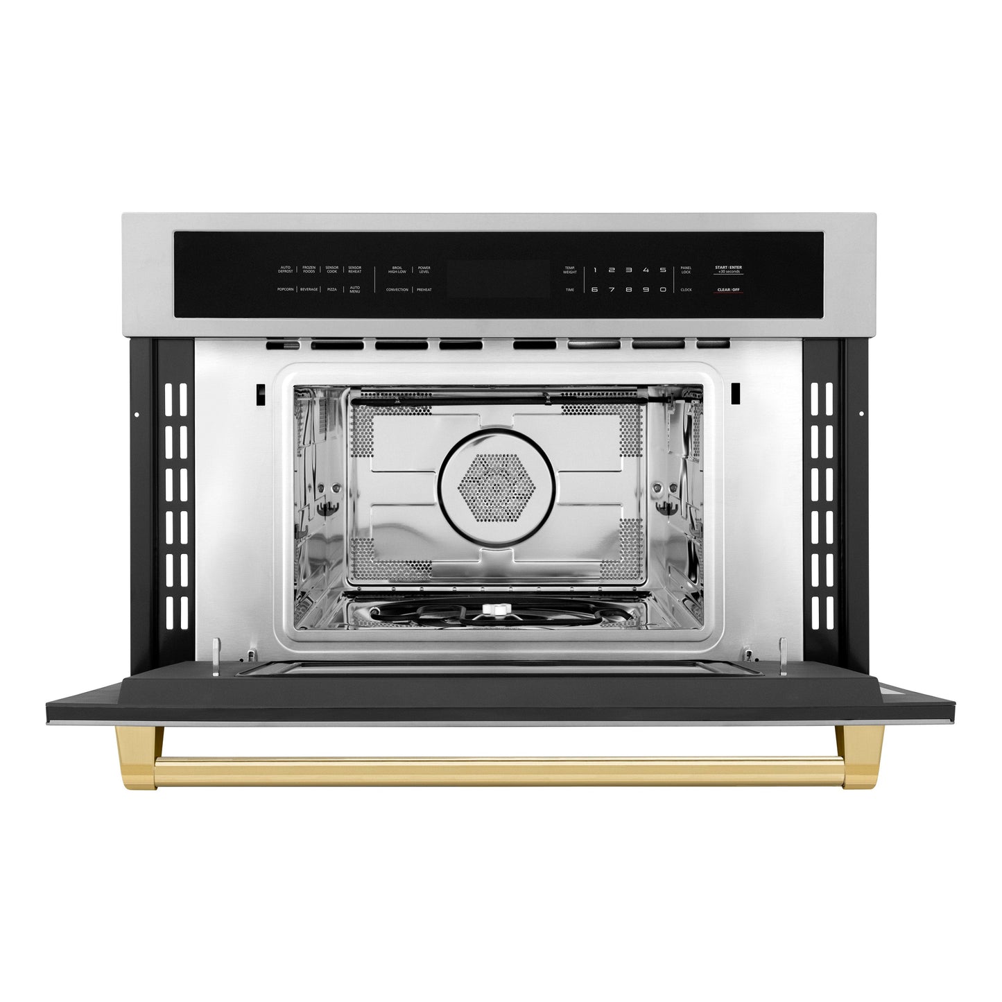 ZLINE Autograph Edition 30" Built-in Convection Microwave Oven - Stainless Steel with Accents