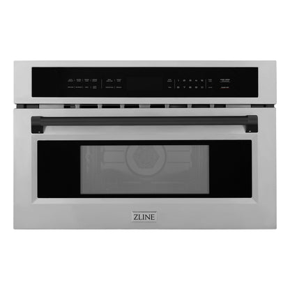 ZLINE Autograph Edition 30" Built-in Convection Microwave Oven - Stainless Steel with Accents